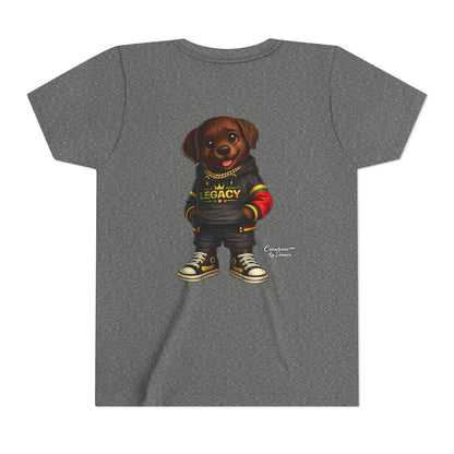Youth Tee — Cute Rottweiler Puppy in 'Legacy' Hoodie Kids T‑Shirt