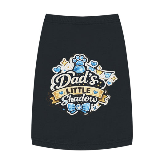 Pet Tank Top - "Dad's Little Shadow" Cute Dog Shirt for Father’s Day & Pet Lovers