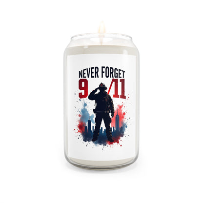 9/11 Never Forget Memorial Soy Candle — 13.75 oz Scented Tribute