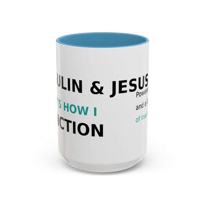 Christian Diabetes Coffee Mug – "Powered by Faith and a Little Bit of Insulin" Accent Mug (11/15oz)