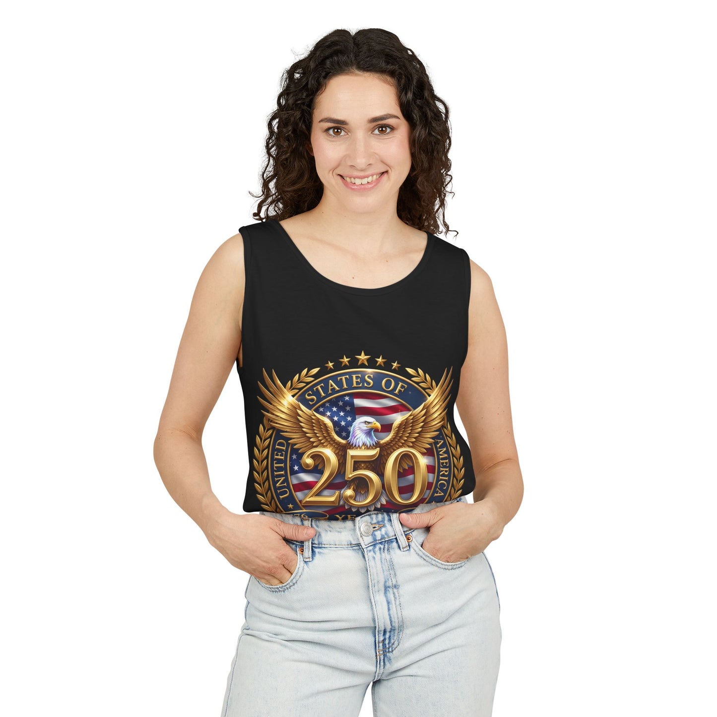 250 Years Anniversary Eagle Tank Top — United States Bicentennial Celebration Tee