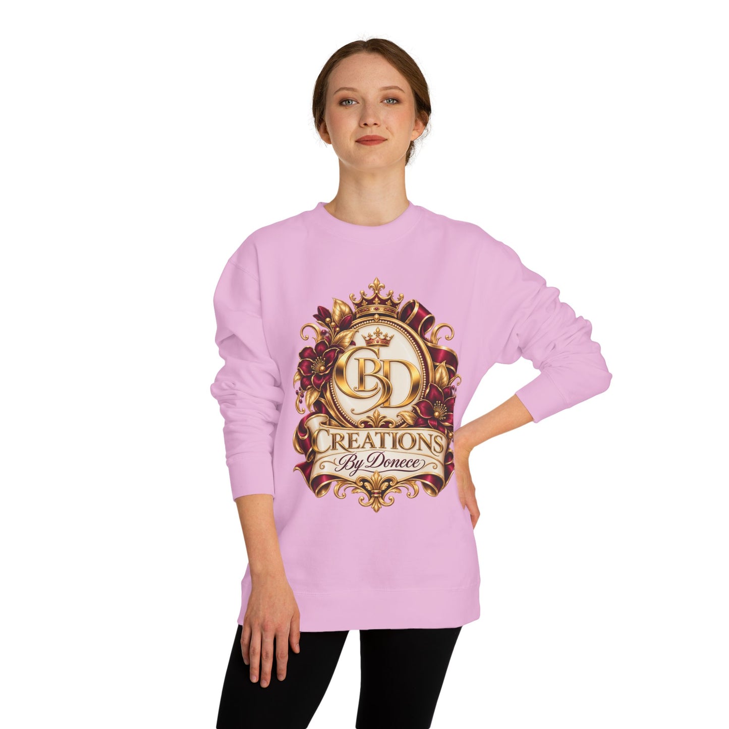 Creations By Denece Gold Emblem Sweatshirt