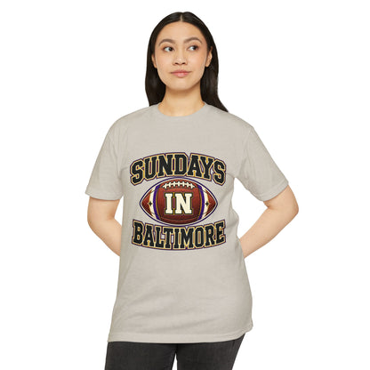 Sundays in Baltimore Football T‑Shirt