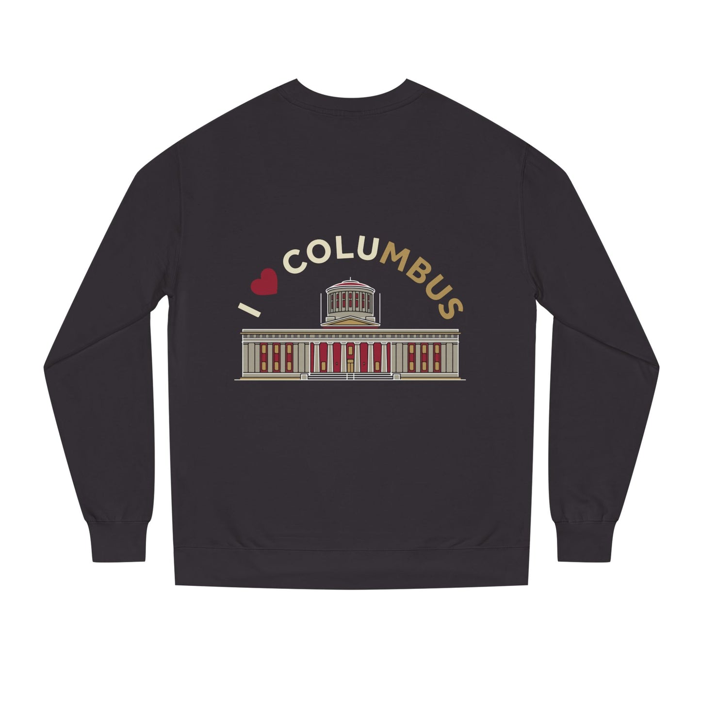 Columbus Landmark Crewneck Sweatshirt — I  Columbus Statehouse Design