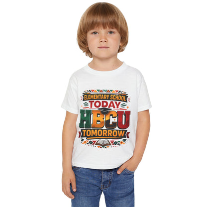 Toddler T‑Shirt — "Elementary School Today, HBCU Tomorrow" Colorful Pride