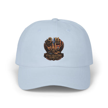 Dad Cap with Embroidered Military Shield Patch