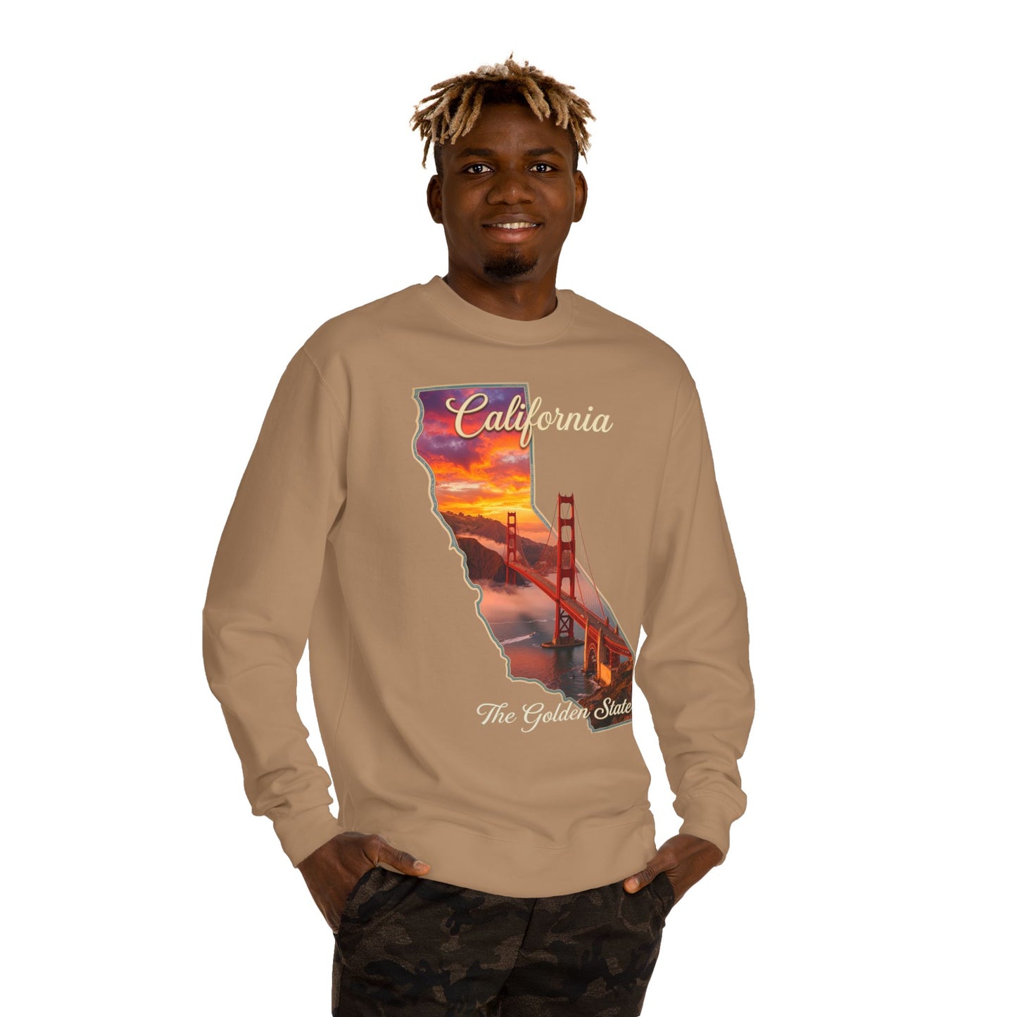 California Golden State Sweatshirt — Golden Gate Sunset Crew