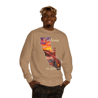 California Golden State Sweatshirt — Golden Gate Sunset Crew