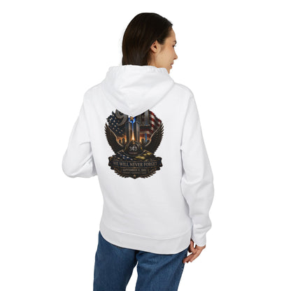 9/11 Memorial Hoodie - We Will Never Forget Tribute Pullover
