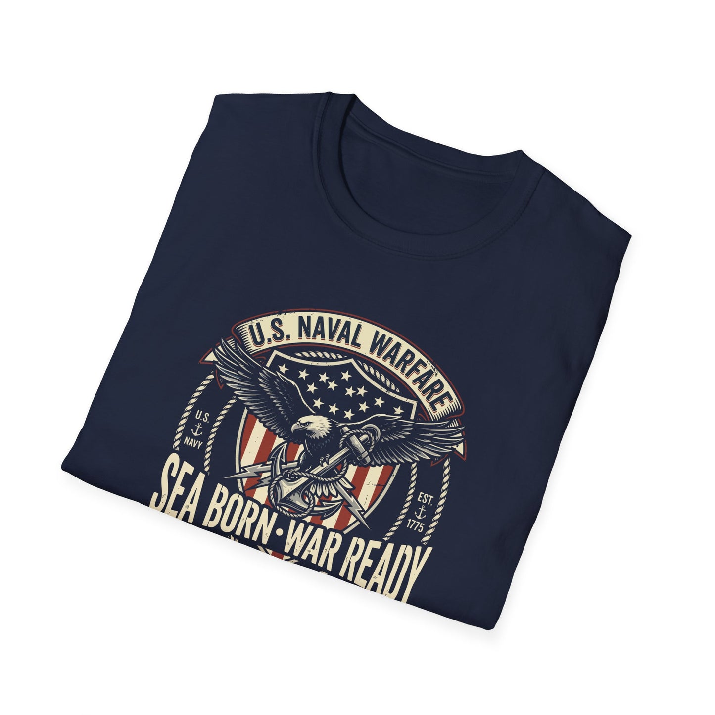 U.S. Naval Warfare Sea Born-War Ready America’s Ocean Force T-Shirt