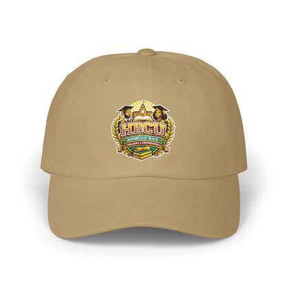 Dad Cap with Vintage Floral Crest Embroidered Design