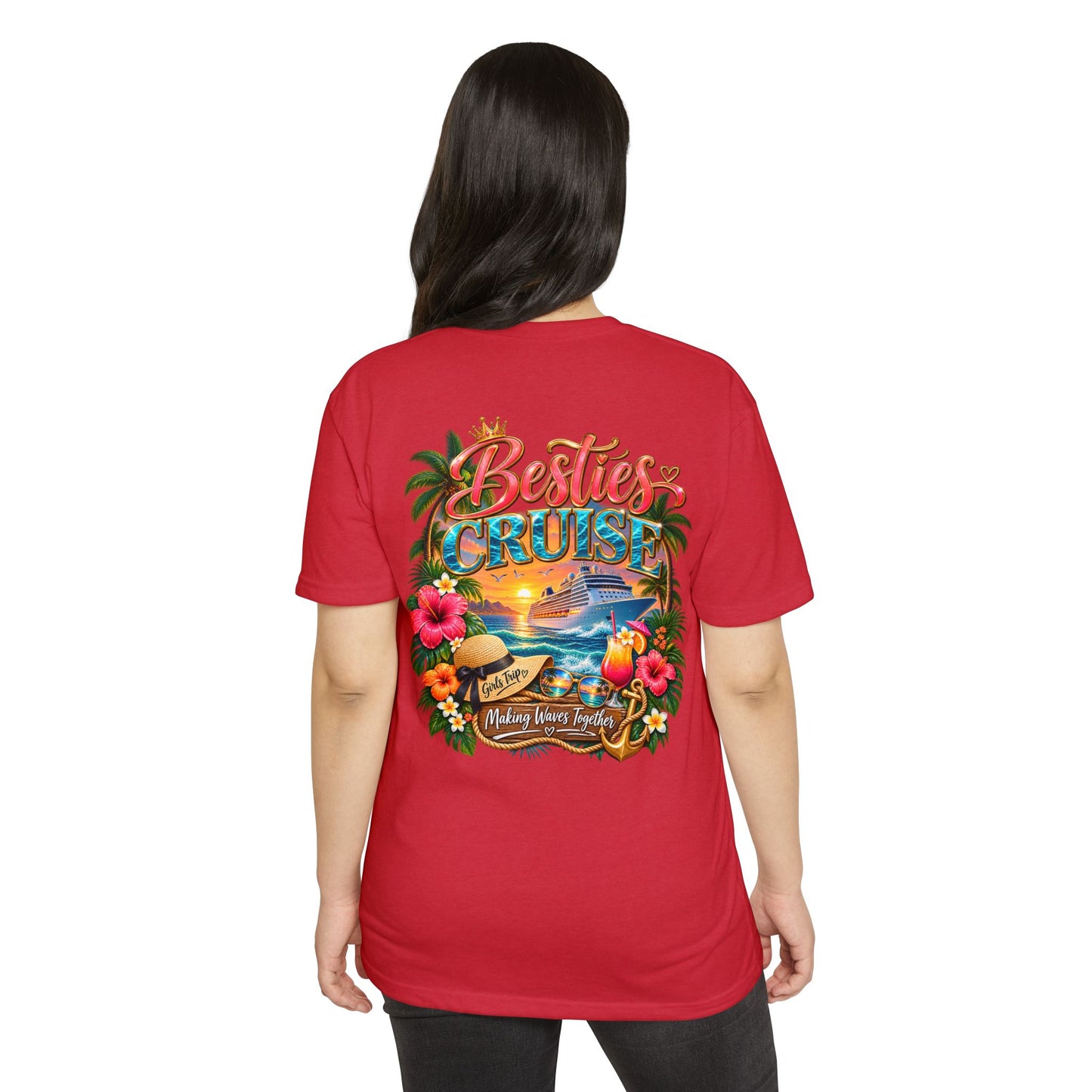 Besties Cruise T-Shirt – Tropical Friends Vacation Tee
