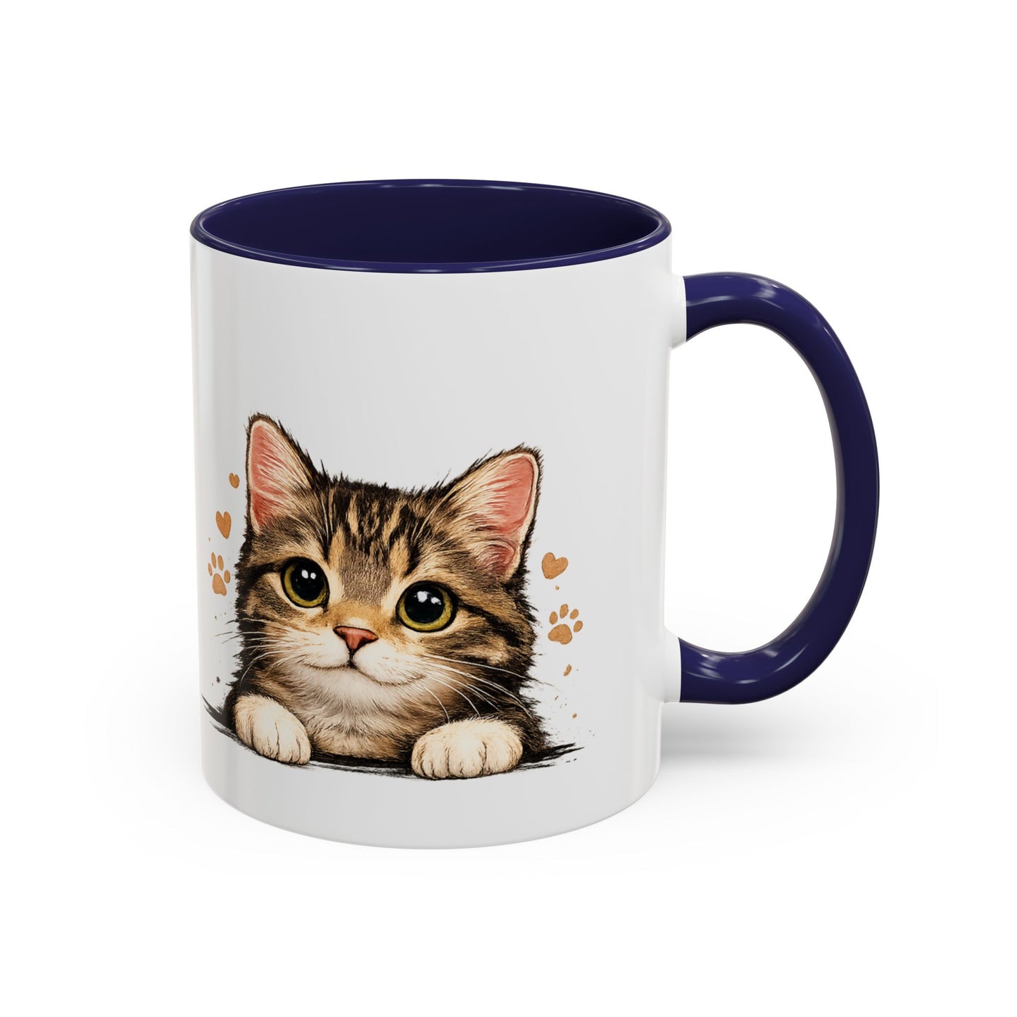 Cat Mug — "Crazy Cat Lady" Cute Kitten Accent Coffee Mug (11/15 oz)