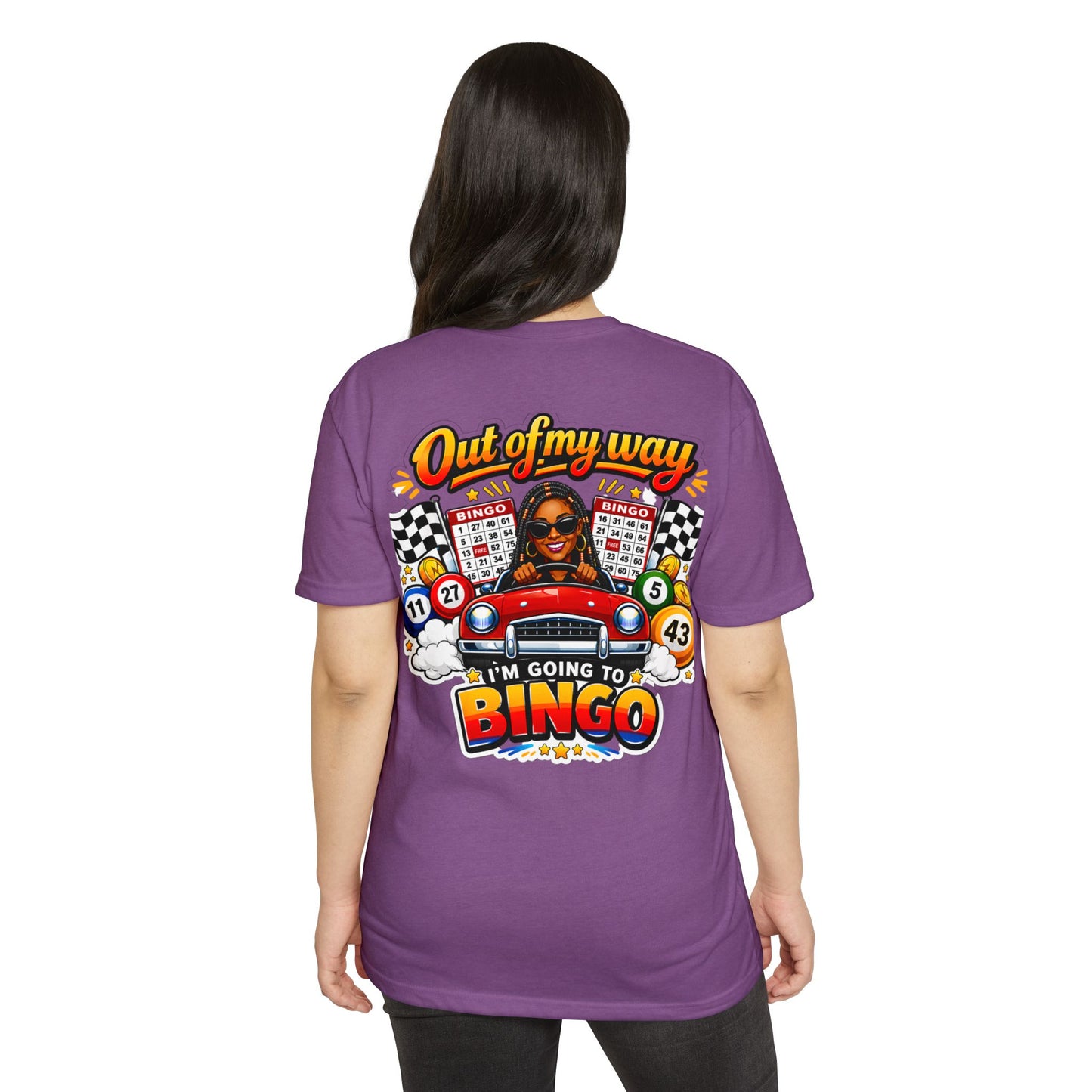 Bingo Driver T-Shirt — "Out of My Way I'm Going to Bingo" Retro Graphic Tee