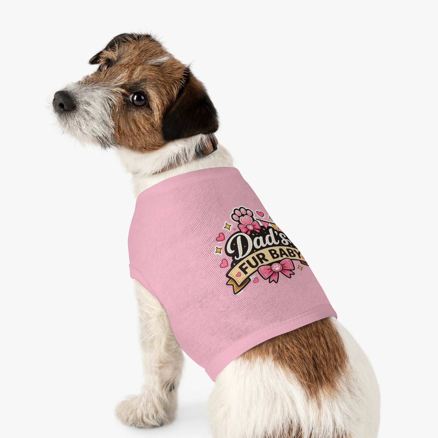 Dad's Fur Baby Pet Tank Top — Cute Paw Print Dog Shirt for Father's Day
