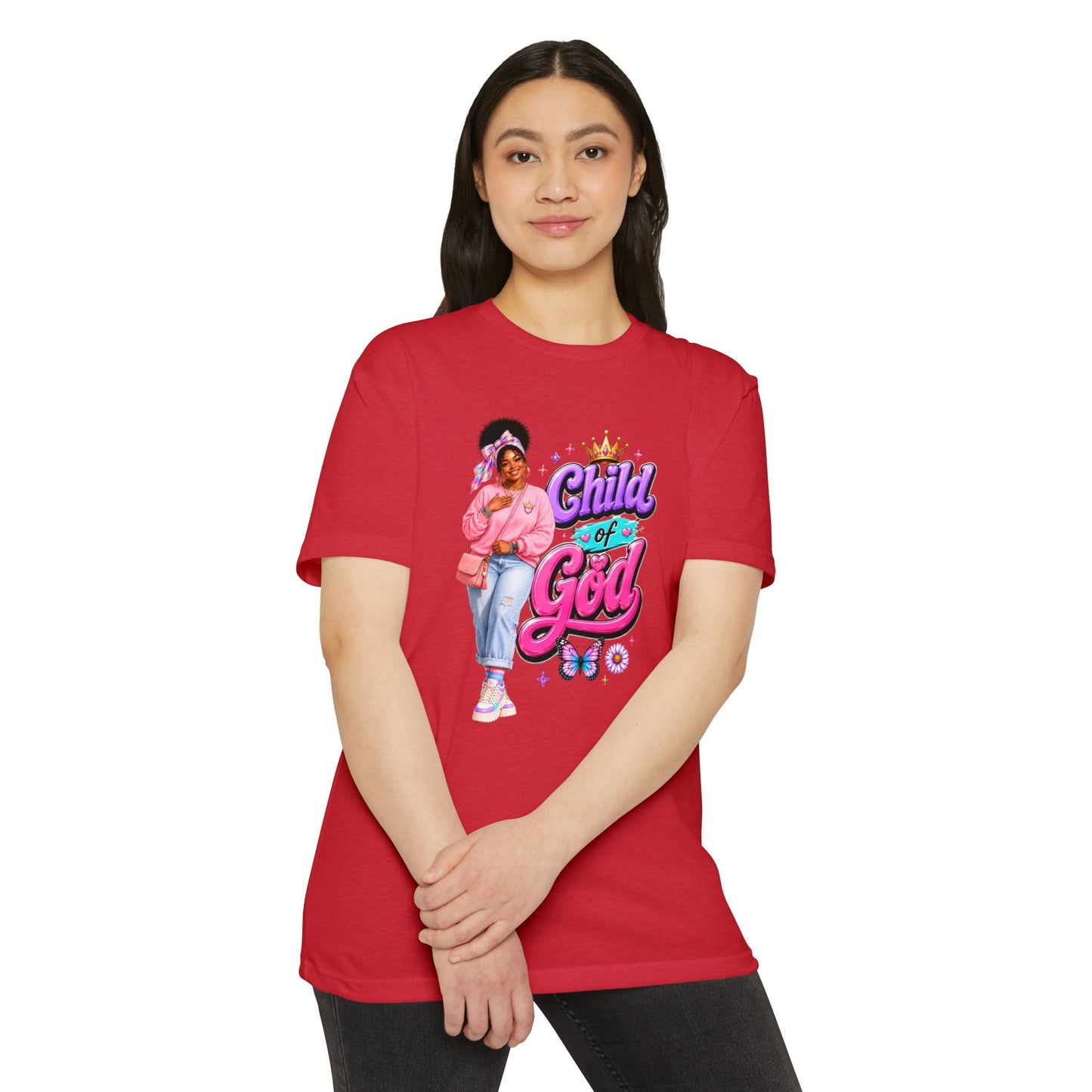 Child of God T-Shirt — Cute Pink Faith Graphic Tee for Girls
