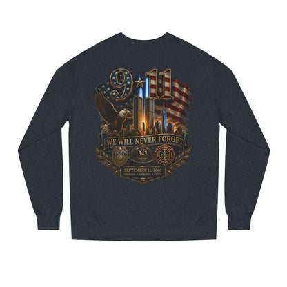 9/11 We Will Never Forget Memorial Sweatshirt