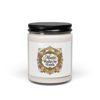 Mama Walks By Faith Candle | Soy Jar, Minimal Mom Life Streetwear
