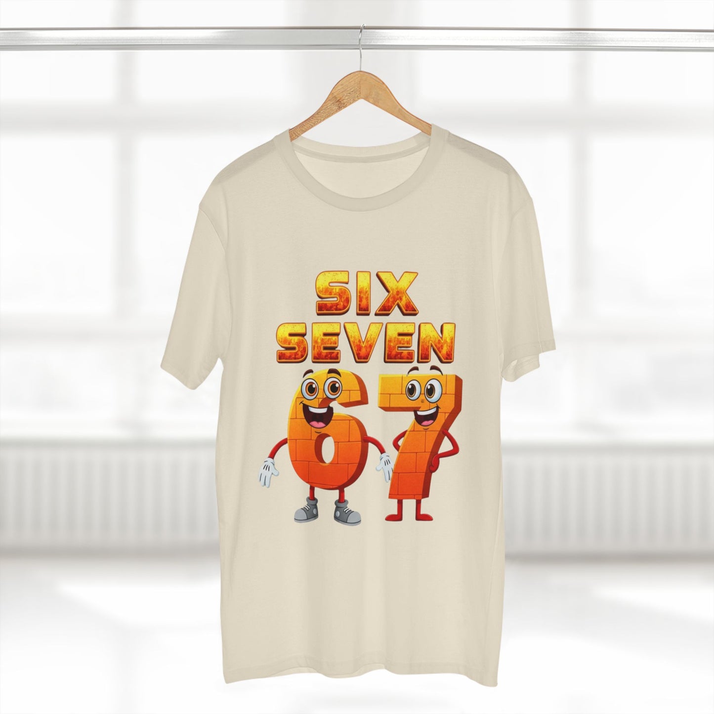 Six Seven 67 Cartoon Tee – Funny Number Graphic T-Shirt