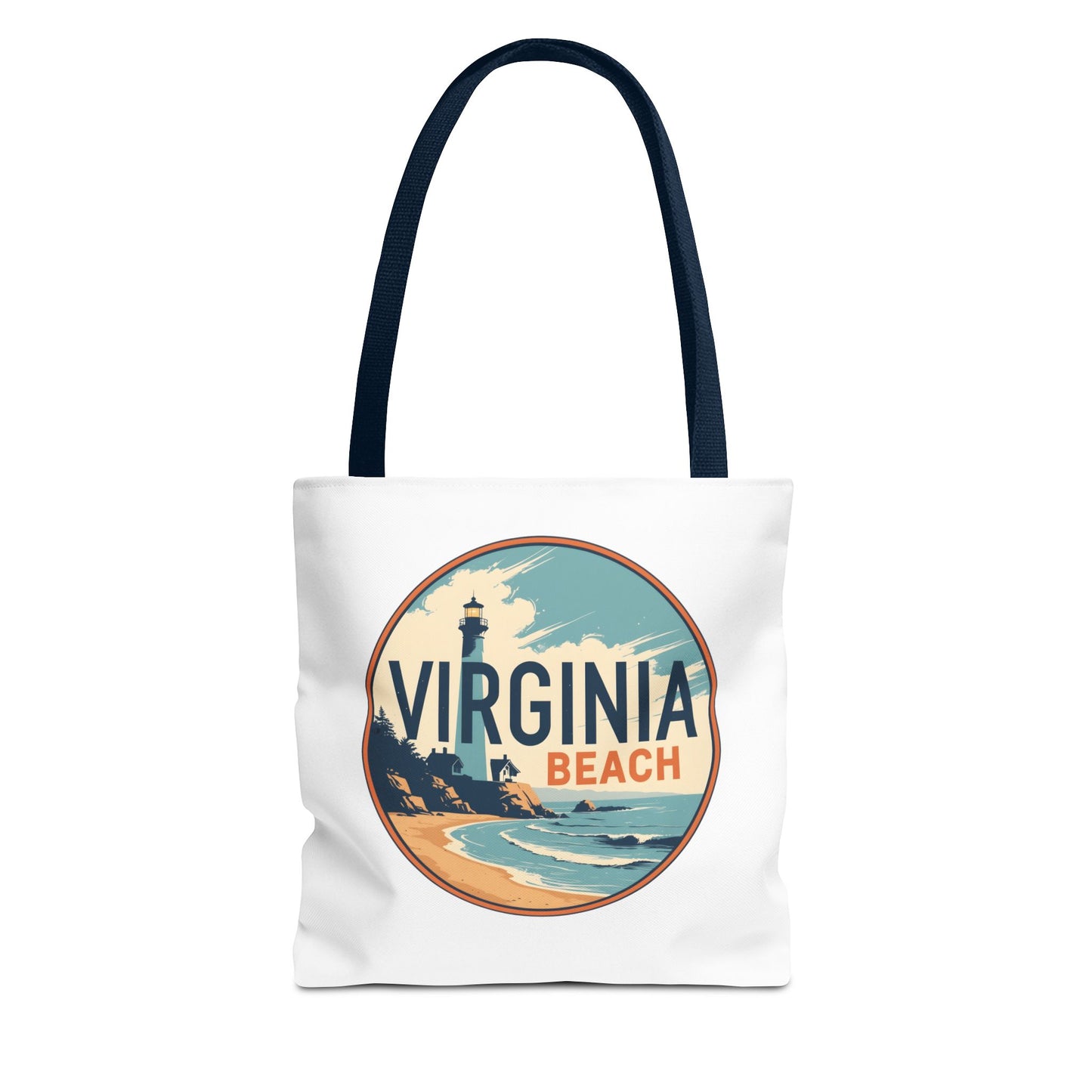 Virginia Beach Vintage Lighthouse Tote Bag