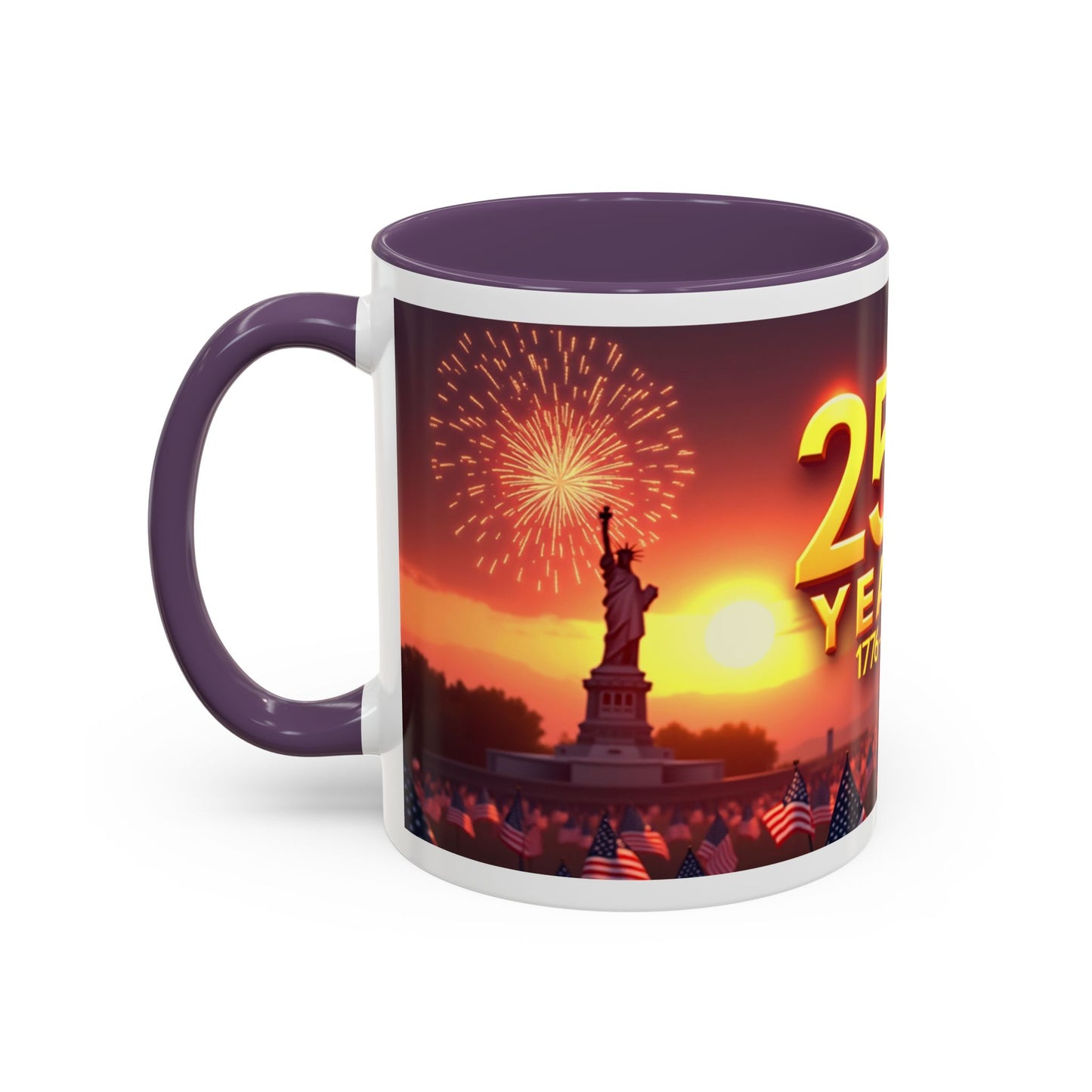 250 Years 1776–2026 Eagle Coffee Mug — Patriotic Anniversary 250th USA Celebration