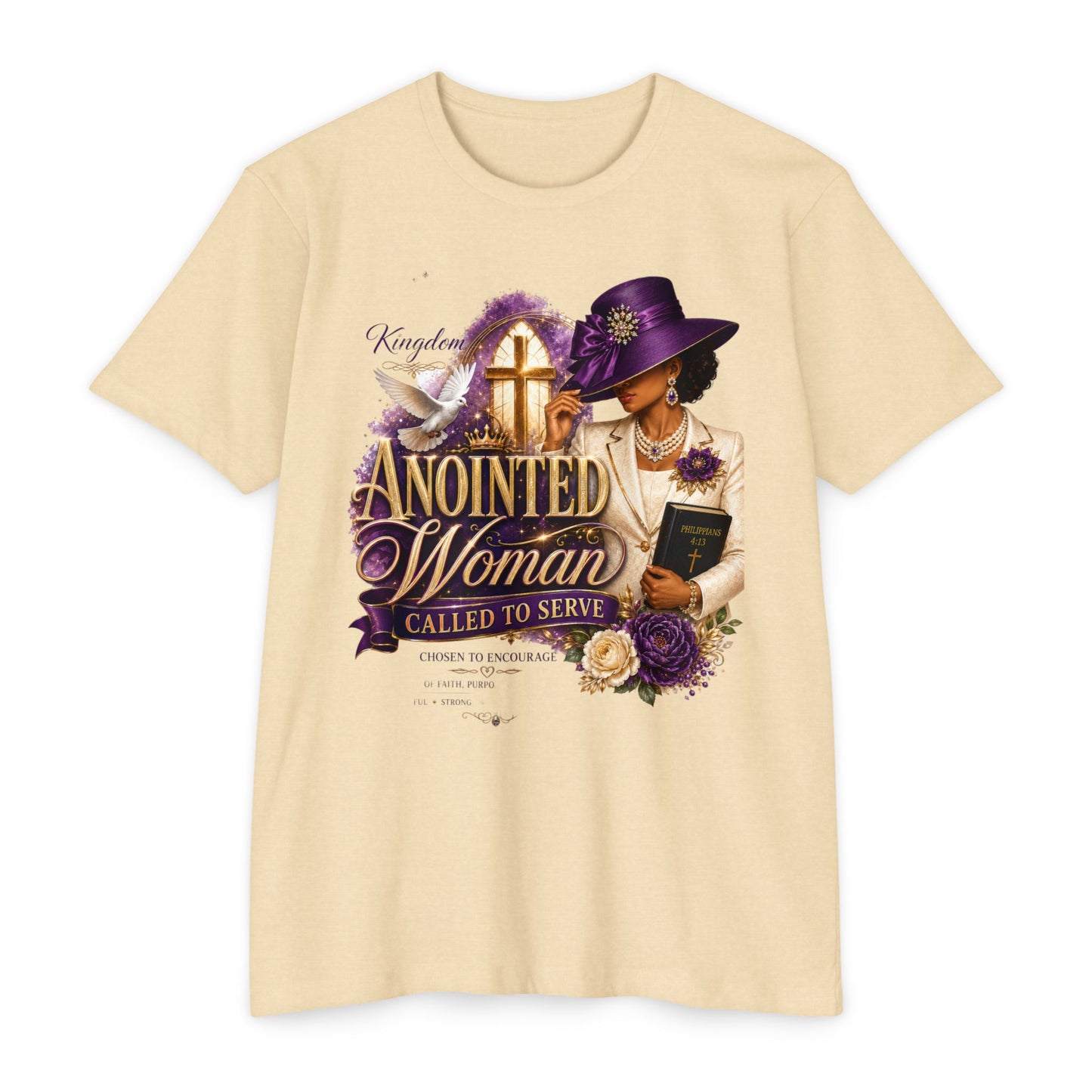 Anointed Woman T-Shirt — "Called to Serve" Christian Faith Tee