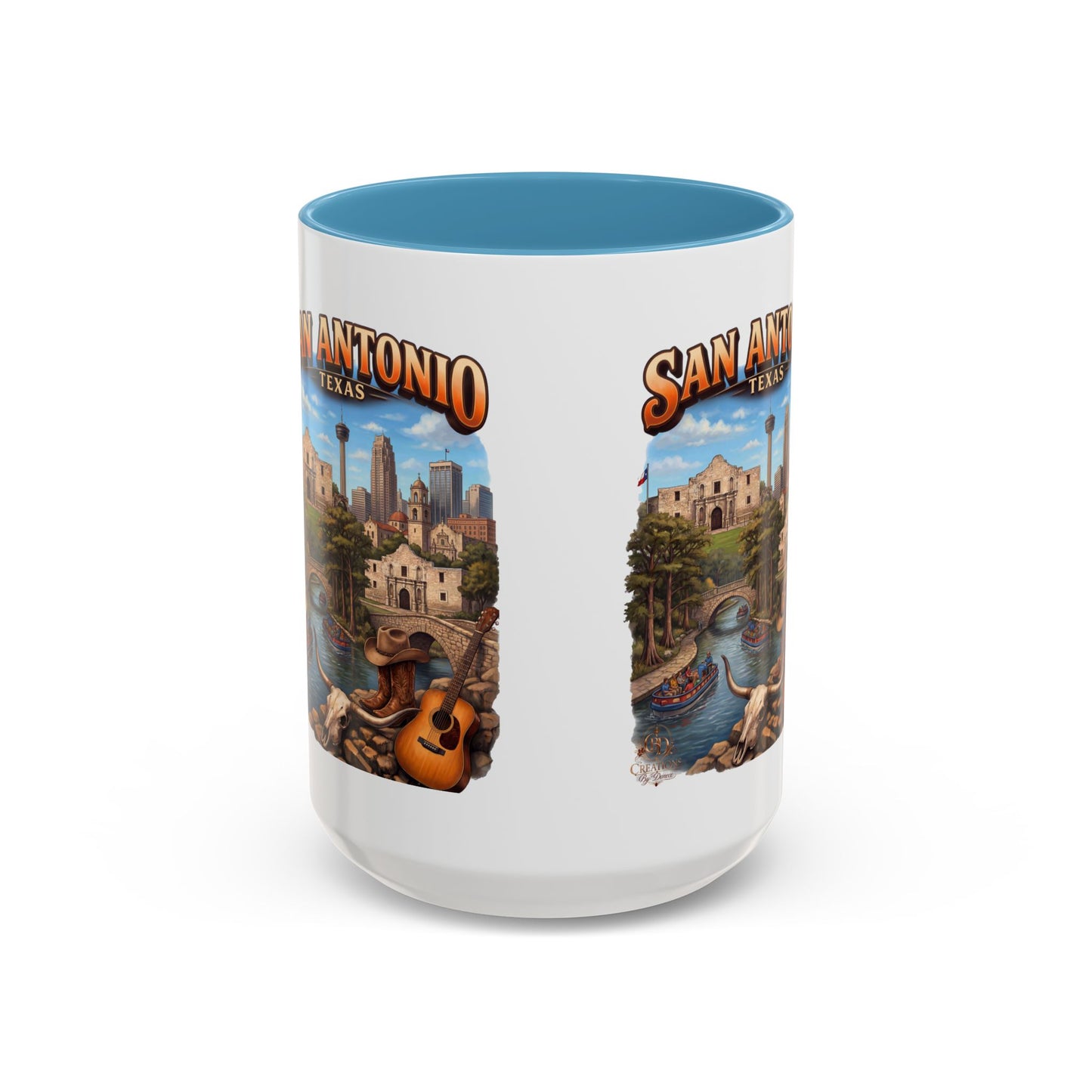 San Antonio Souvenir Coffee Mug – Texas Riverwalk Scenic Accent Mug (11/15oz)