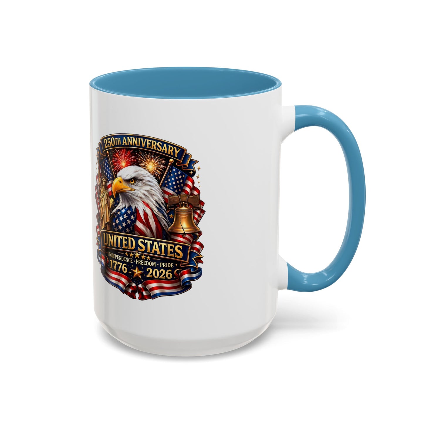250th Anniversary United States Eagle Coffee Mug – Patriotic 1776–2026 Accent Mug