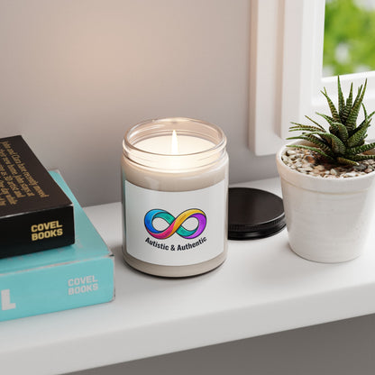 Autistic & Authentic Soy Candle, Neurodiversity Pride, Sensory-Friendly