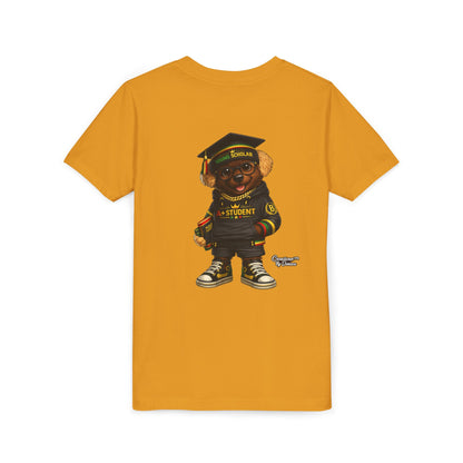 Youth Tee — Scholar Student Bear Graduation Graphic