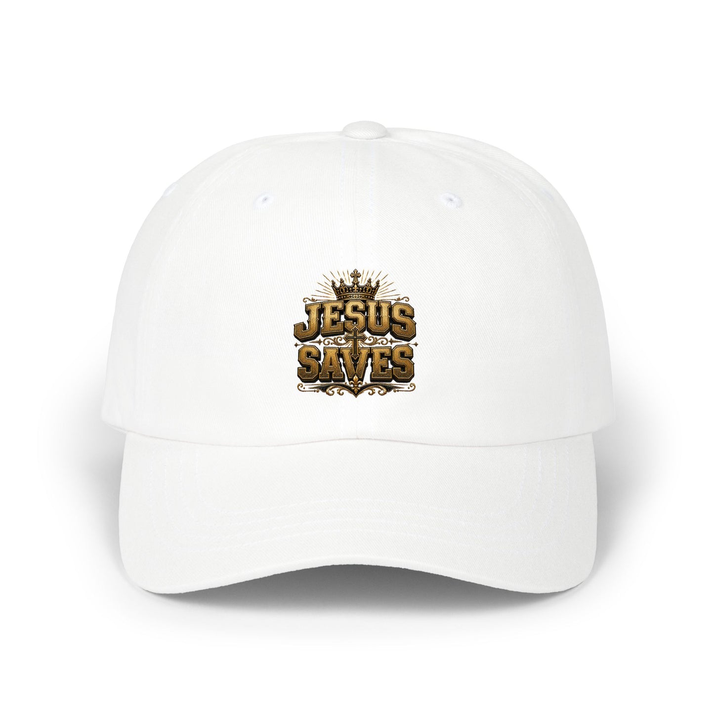Jesus Saves Dad Cap - Embroidered Christian Baseball Hat