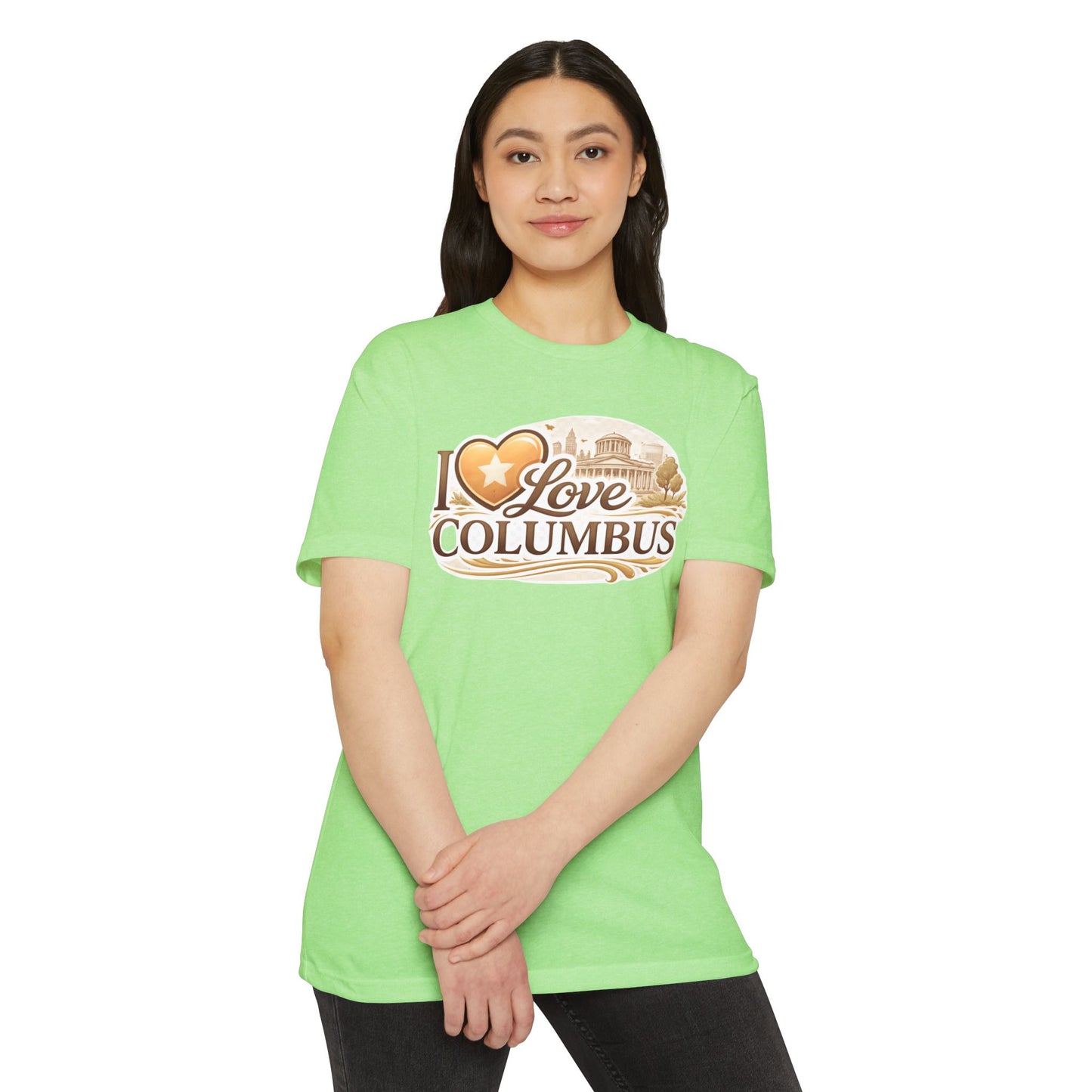 I Love Columbus T-Shirt — City Skyline Ohio Souvenir Tee