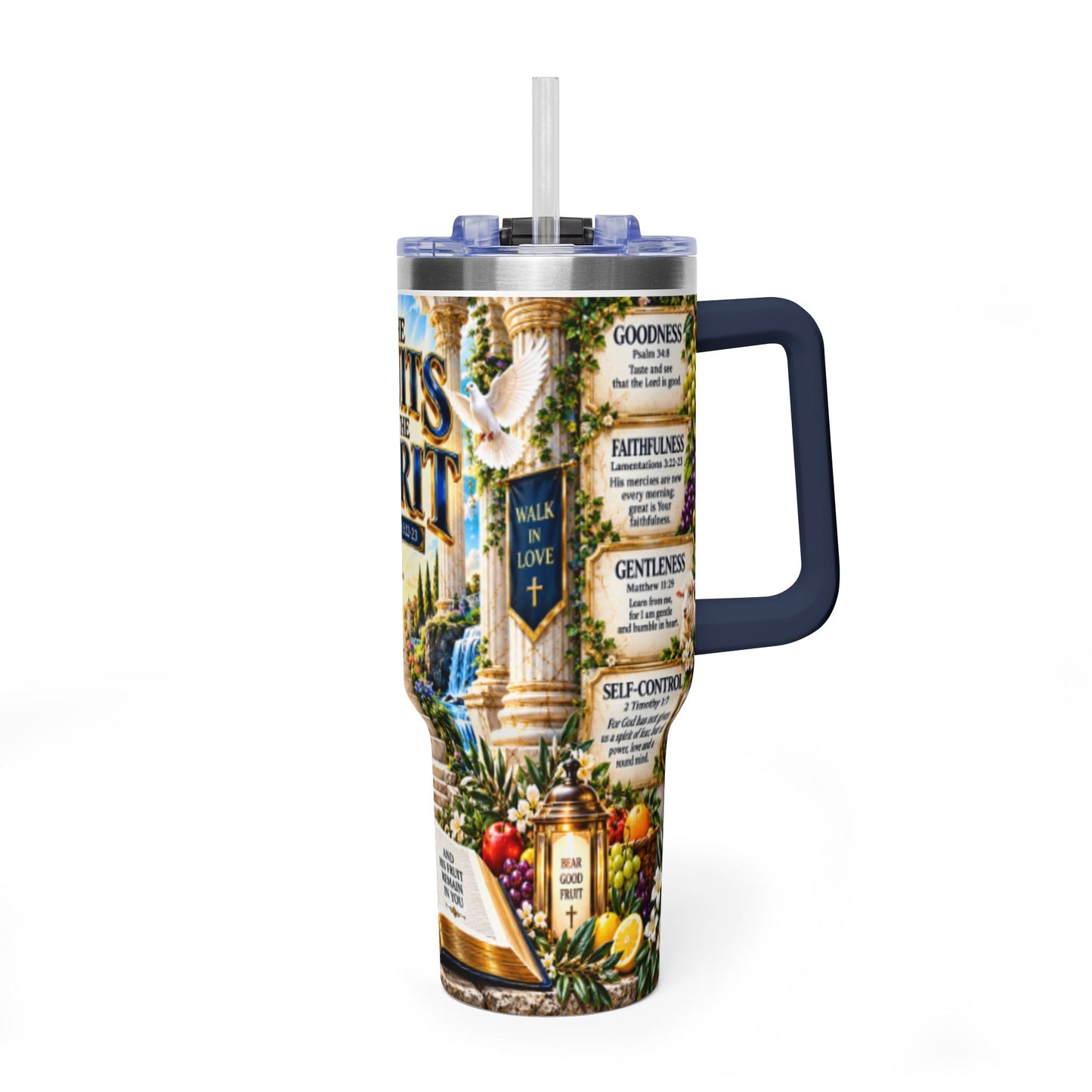 Fruits of the Spirit 40oz Vacuum Tumbler