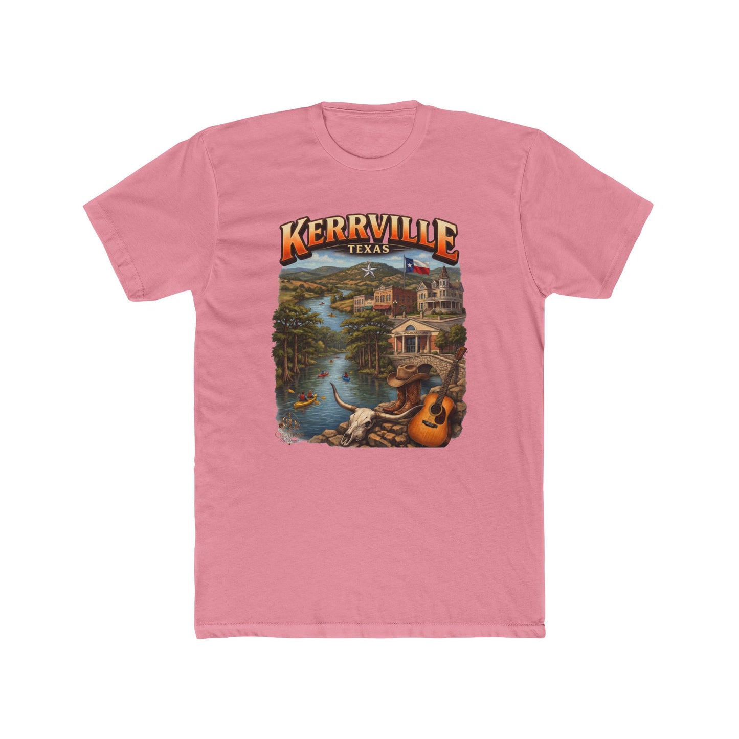 Kerrville Texas Scenic T-Shirt — Riverfront Guitar Vintage Travel Tee
