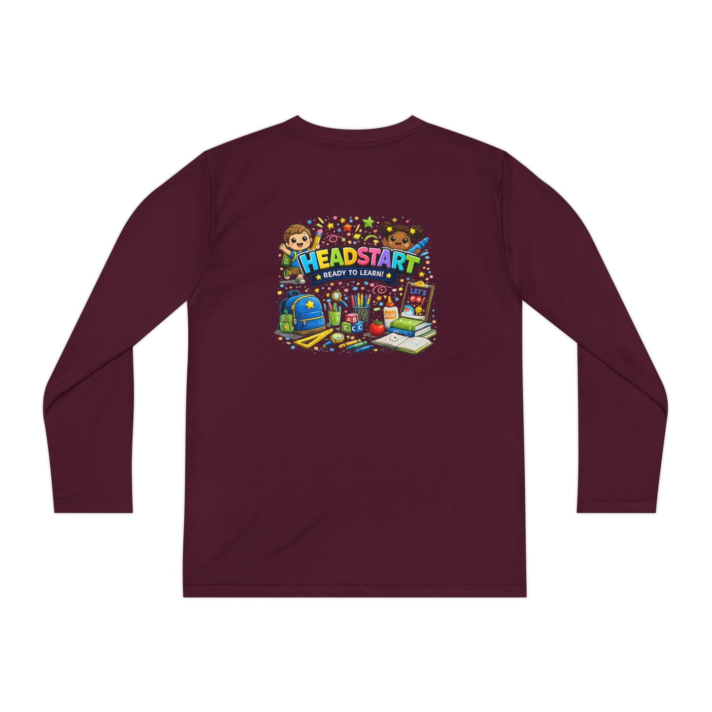 Head Start Kids Long Sleeve Tee — Back-to-School Preschool Shirt