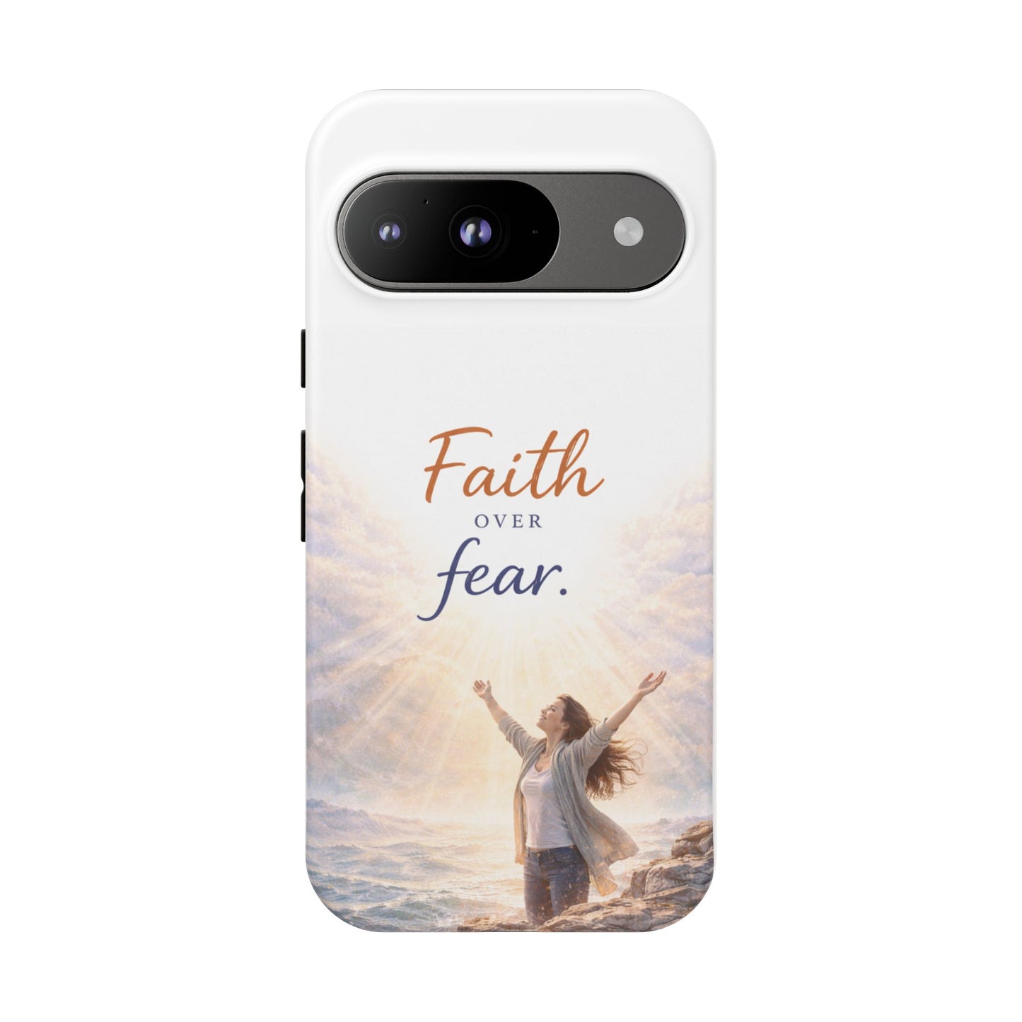 Faith Over Fear Phone Case — Inspirational Christian iPhone Cover