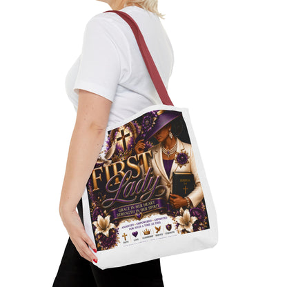 First Lady Christian Tote Bag – Faithful Grace Inspirational Church Purse