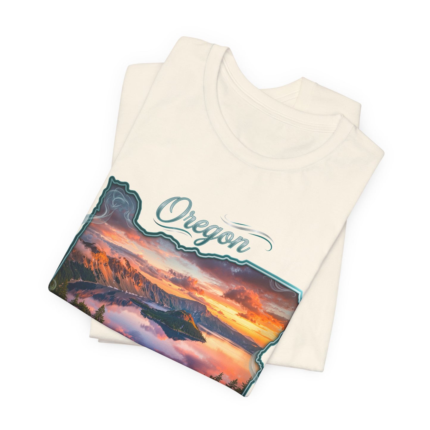 Oregon Pacific Wonderland T‑Shirt — Scenic Sunset State Map Tee