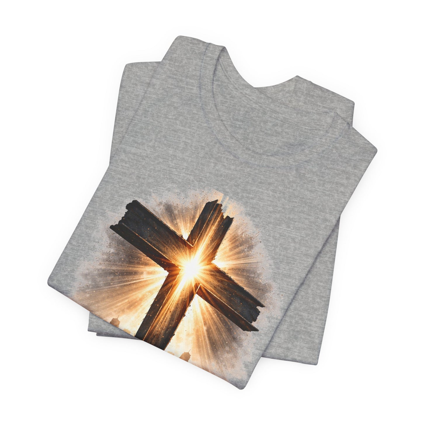 9/11 Never Forget T‑Shirt - Cross Memorial Tee