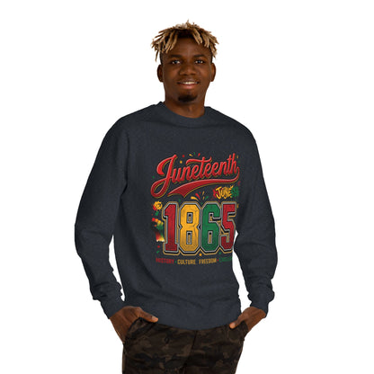 Juneteenth 1865 Crewneck Sweatshirt — History • Culture • Freedom