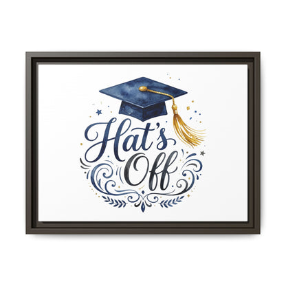 Graduation Canvas Print - "Hat's Off" Framed Matte Art