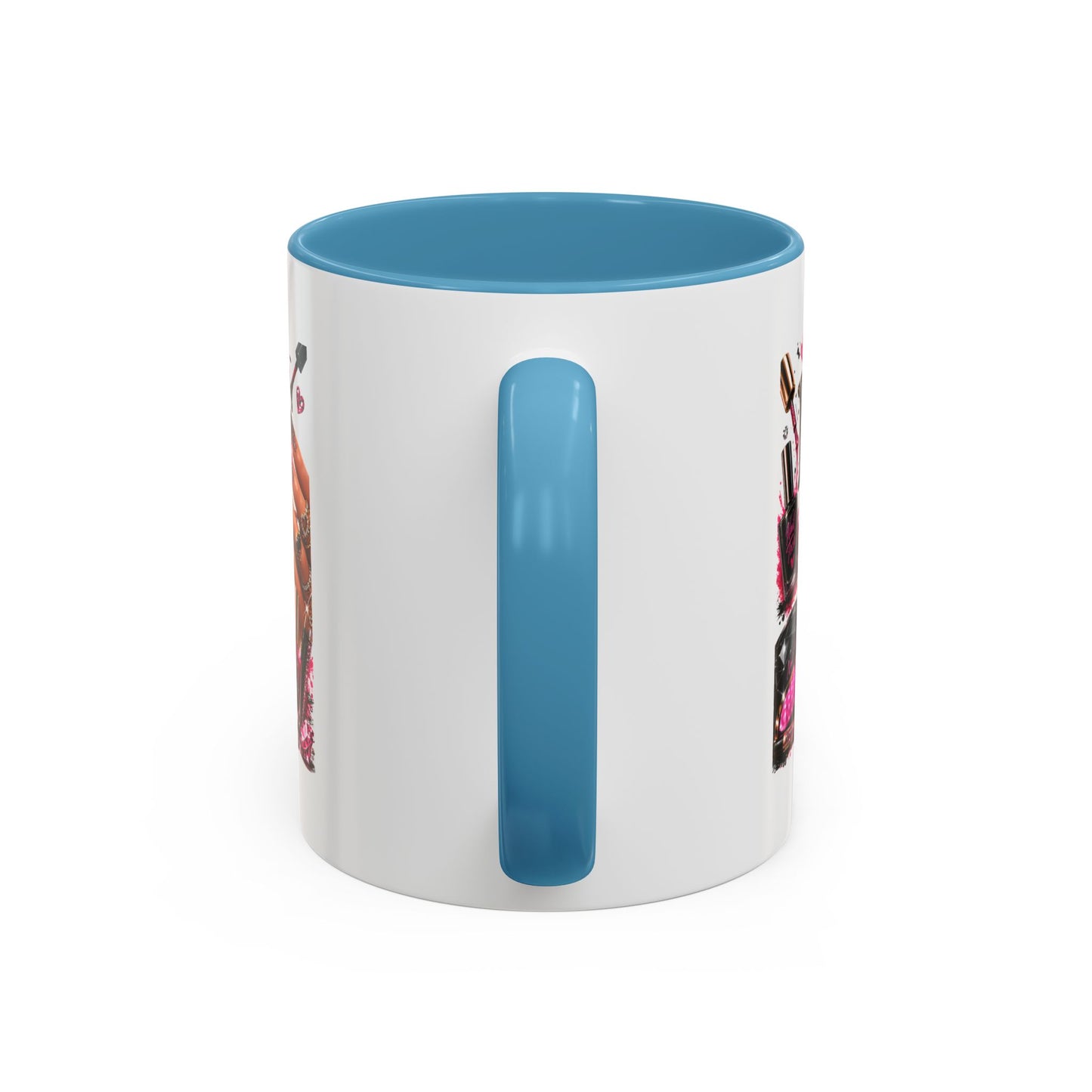 Nails Speak Louder Than Words Accent Coffee Mug — Pink Manicure Beauty Gift (11/15oz)