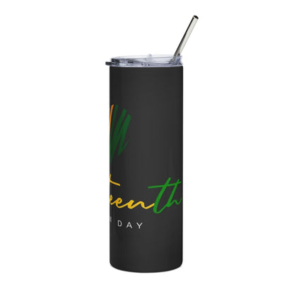 Juneteenth Freedom Heart 20oz Stainless Steel Tumbler