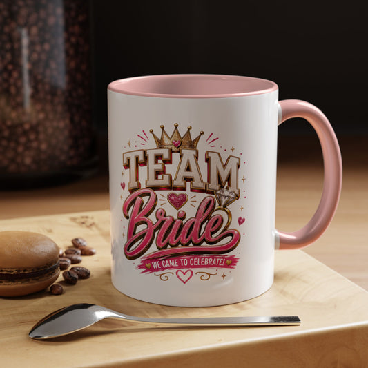 Team Bride Coffee Mug — 'Team Bride' Bachelorette Accent Mug (11/15oz)
