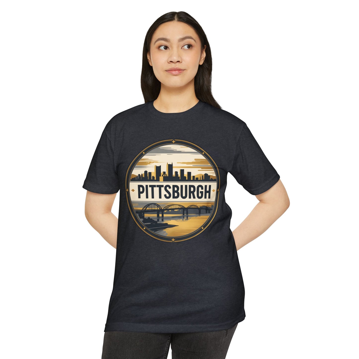 Pittsburgh Skyline T-Shirt — Vintage Cityscape Graphic Tee
