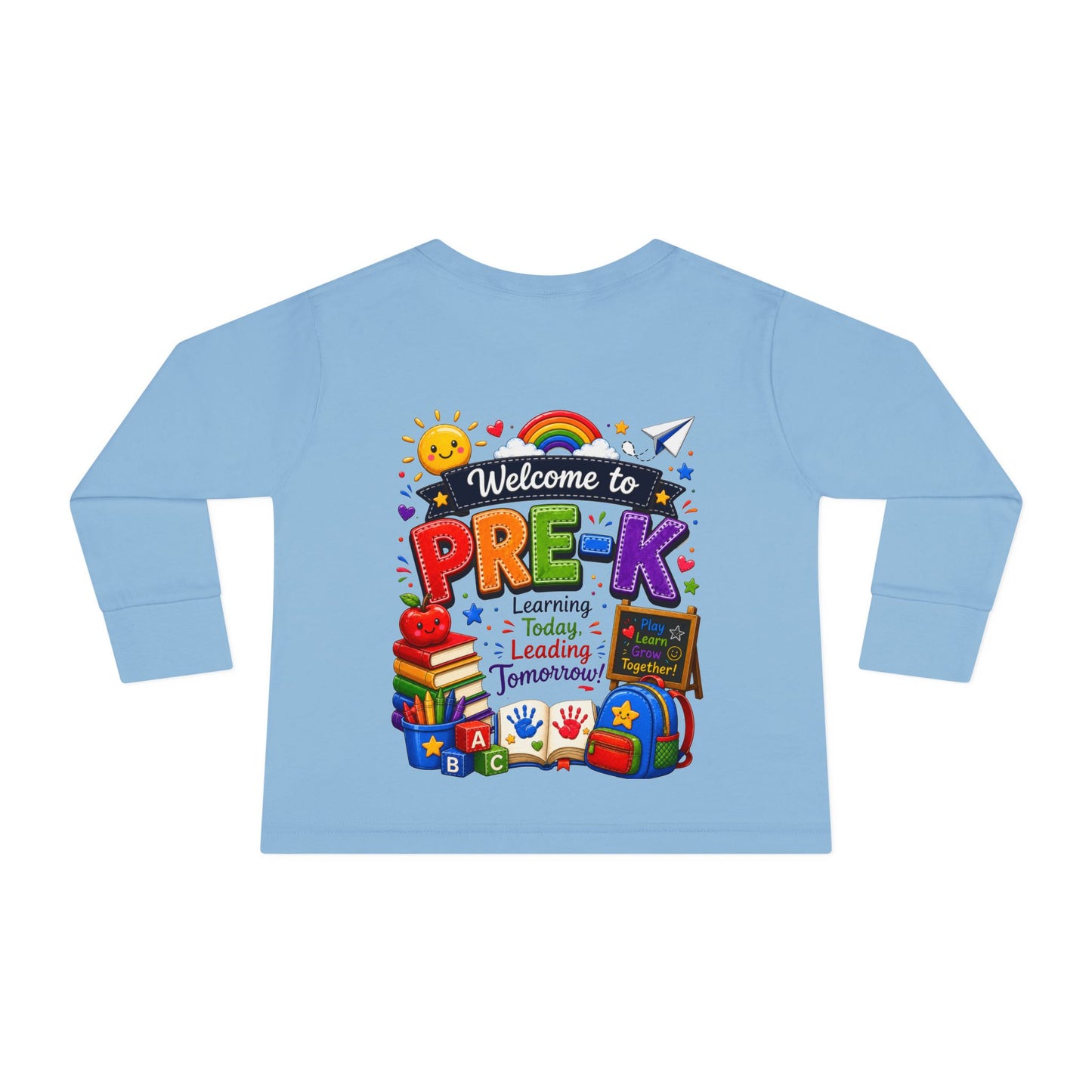 Welcome to Pre-K Toddler Long Sleeve Tee - Back to School Preschool Shirt