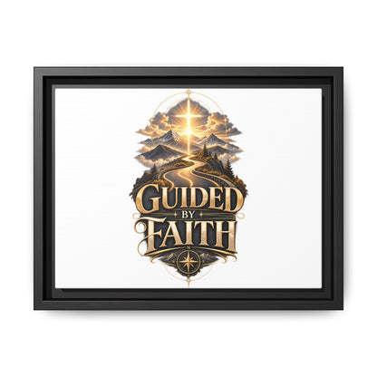 Guided by Faith Framed Matte Canvas — Inspirational Christian Wall Art