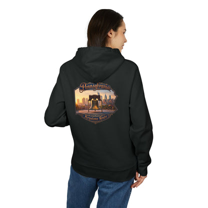 Pennsylvania Keystone State Hoodie — Liberty Bell Skyline Graphic