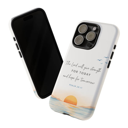 Sunrise Scripture Phone Case, Bible Verse Phone Case | Christian iPhone & Samsung Case, Faith-Based Inspirational Scripture Phone Cover