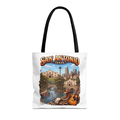 San Antonio Texas Tote Bag — Riverwalk Landmark Travel Souvenir